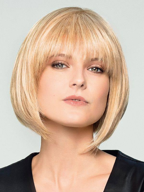 Perücke Duo Tandi Gisela Mayer: mittellanger Stufencarré, ausgedünnter Pony, Mischung aus 30% Remy Hair und hitzebeständiger Fas