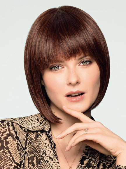 Duo Yuri Mono — Mittellanger abgestufter Bob, gerader Pony, 30% Echthaar