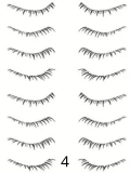 Selbstklebende Wimpern-Tattoos für untere Wimpern: natürlicher Effekt, Aufbringen mit Wasser in 3 Sekunden, wasserfest und langa