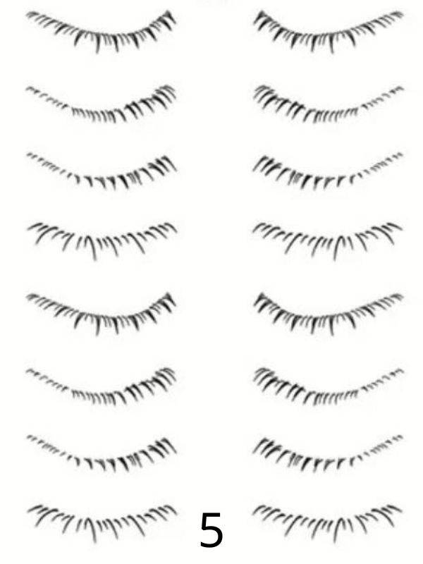 Selbstklebende Wimpern-Tattoos für untere Wimpern: natürlicher Effekt, Aufbringen mit Wasser in 3 Sekunden, wasserfest und langa