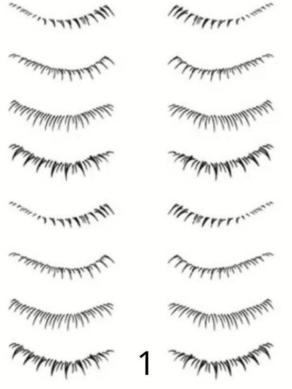 Selbstklebende Wimpern-Tattoos für untere Wimpern: natürlicher Effekt, Aufbringen mit Wasser in 3 Sekunden, wasserfest und langa