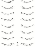 Selbstklebende Wimpern-Tattoos für untere Wimpern: natürlicher Effekt, Aufbringen mit Wasser in 3 Sekunden, wasserfest und langa