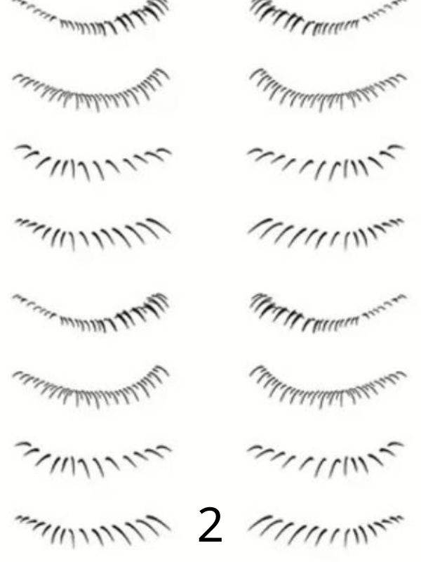 Selbstklebende Wimpern-Tattoos für untere Wimpern: natürlicher Effekt, Aufbringen mit Wasser in 3 Sekunden, wasserfest und langa