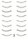 Selbstklebende Wimpern-Tattoos für untere Wimpern: natürlicher Effekt, wasserbasierte Applikation in 3 Sekunden, wasserfest und 