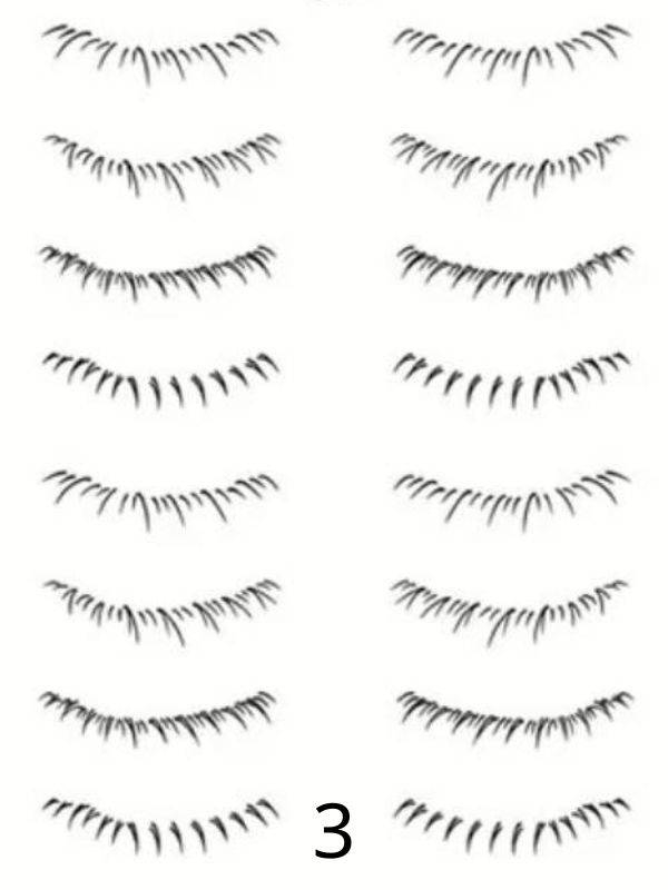 Selbstklebende Wimpern-Tattoos für untere Wimpern: natürlicher Effekt, wasserbasierte Applikation in 3 Sekunden, wasserfest und 