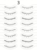 Selbstklebende Wimpern-Tattoos für untere Wimpern: natürlicher Effekt, wasserbasierte Applikation in 3 Sekunden, wasserfest und 
