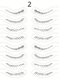 Selbstklebende Wimpern-Tattoos für untere Wimpern: natürlicher Effekt, wasserbasierte Applikation in 3 Sekunden, wasserfest und 