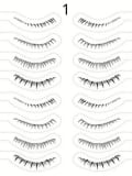 Selbstklebende Wimpern-Tattoos für untere Wimpern: natürlicher Effekt, wasserbasierte Applikation in 3 Sekunden, wasserfest und 