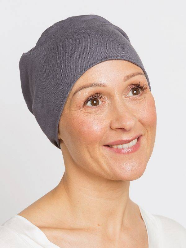Chemo-Nachtmütze Pipa Rosette La Vedette aus Viskose, weich und atmungsaktiv, ohne Nähte und ohne Gummizug