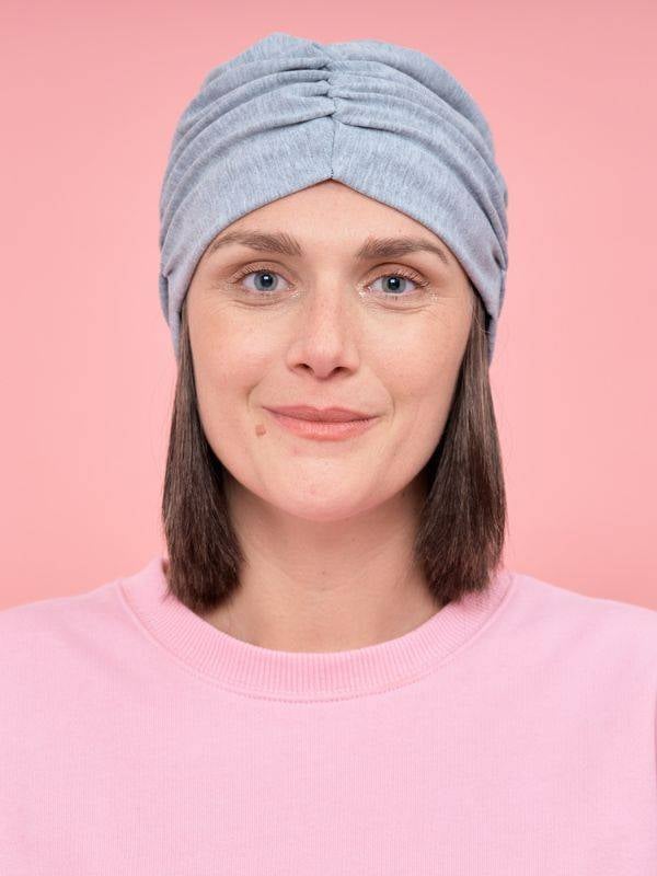 2-in-1-Haarkrone im Bob-Schnitt: hitzebeständiger synthetischer Nacken, verstellbares Stirnband für Turban, Tuch oder Mütze