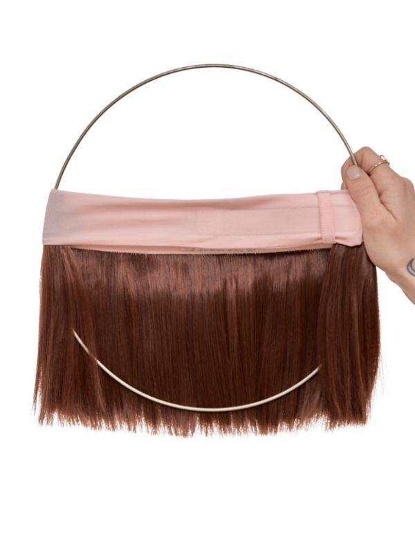 2-in-1-Haarkrone im Bob-Schnitt: hitzebeständiger synthetischer Nacken, verstellbares Stirnband für Turban, Tuch oder Mütze