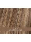 Perücke Ellen Wille Alive Mono Part halblang gestuft, natürlicher Effekt mit dunklen Ansätzen (rooted) und Balayage (mix).