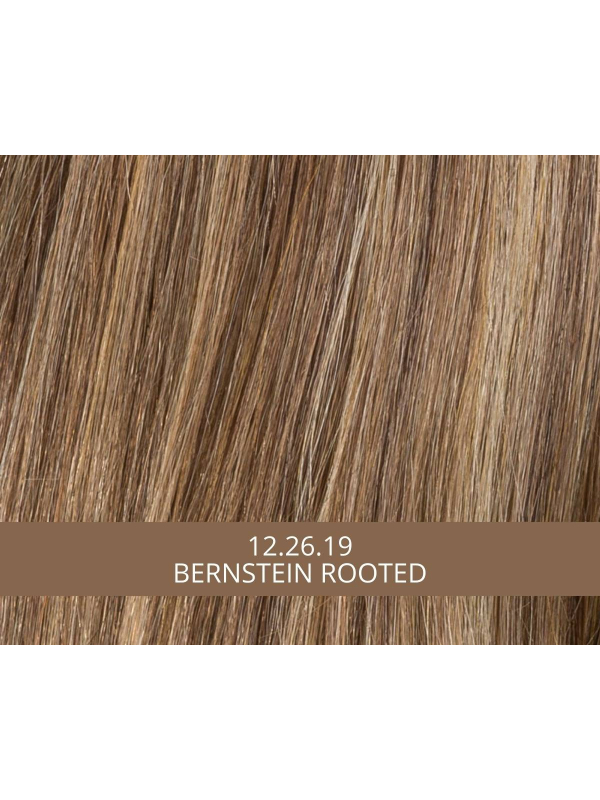 Perücke Ellen Wille Alive Mono Part halblang gestuft, natürlicher Effekt mit dunklen Ansätzen (rooted) und Balayage (mix).