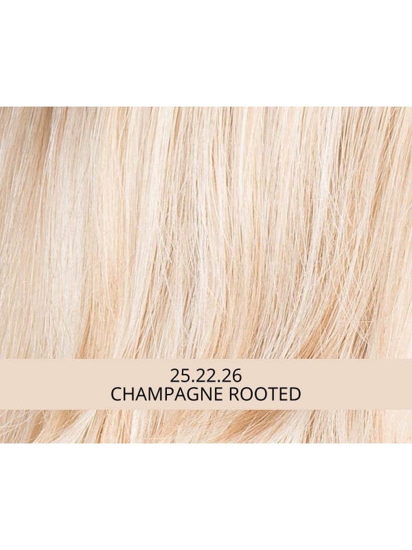 Perücke Ellen Wille Alive Mono Part halblang gestuft, natürlicher Effekt mit dunklen Ansätzen (rooted) und Balayage (mix).