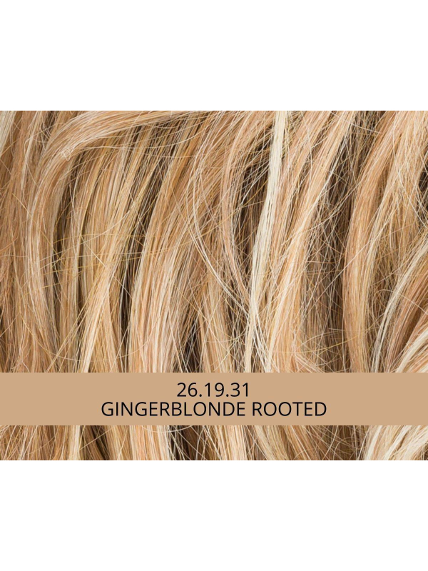 Perücke Ellen Wille Delight Mono Part: langer welliger Bob, unsichtbarer Rand von Schläfe zu Schläfe, ultranaturliches Finish.