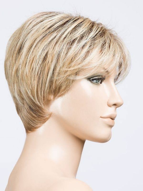 Perücke Elan Ellen Wille: kurzer Pixie-Cut, asymmetrischer Pony, hitzebeständige Faser und Mini-Lace-Front