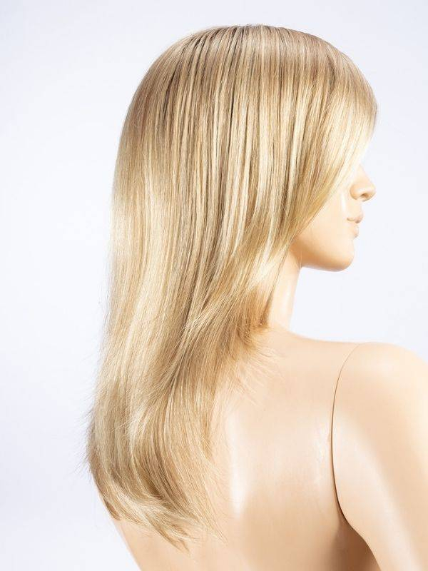 Perücke Impress lang glatt 45 cm mit Pony, Rooted-Effekt (dunkle Ansätze) oder Mix (Balayage), natürlicher und femininer Look