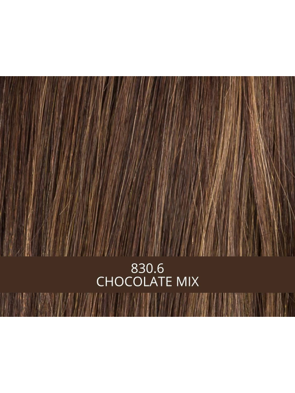 Perücke Impress lang glatt 45 cm mit Pony, Rooted-Effekt (dunkle Ansätze) oder Mix (Balayage), natürlicher und femininer Look