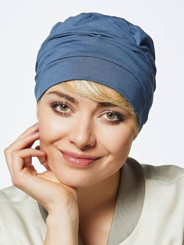Chemo-Turban Bahama Gisela Mayer aus Bambusfaser, weich, leicht und atmungsaktiv für einen natürlichen und dezenten Look im Allt