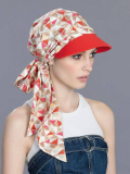 Kappe Capri Ellen Wille aus atmungsaktiver Baumwolle mit Knotenband, 2-in-1-Accessoire für den Sommer