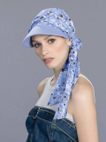 Kappe Capri Ellen Wille aus atmungsaktiver Baumwolle mit Knotenband, 2-in-1-Accessoire für den Sommer