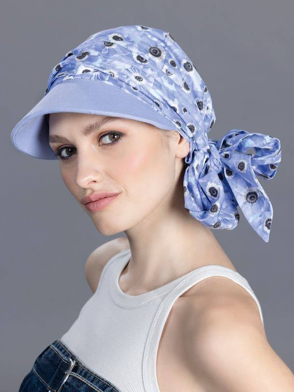 Kappe Capri Ellen Wille aus atmungsaktiver Baumwolle mit Knotenband, 2-in-1-Accessoire für den Sommer