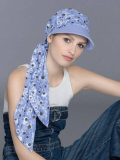 Kappe Capri Ellen Wille aus atmungsaktiver Baumwolle mit Knotenband, 2-in-1-Accessoire für den Sommer