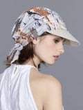 Sonnencap Lonata Ellen Wille aus Baumwoll-Leinen, abnehmbarer Schirm und Bindetuch, leicht und bequem
