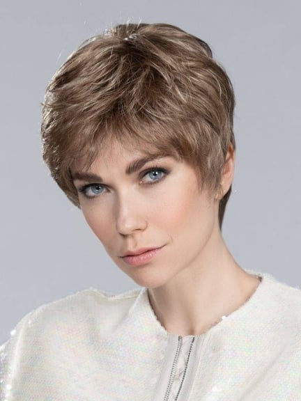 Carol Ellen Wille Perücke kurz mit dunklen Wurzeln und feiner Balayage