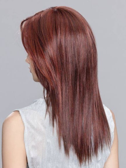 Code Mono Perücke glatt mit dunklen Wurzeln und Balayage Akzenten