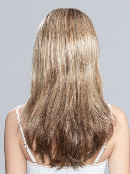 Glamour Mono Part - lange Perücke mit natürlichem Fall und transparentem Frontalrand