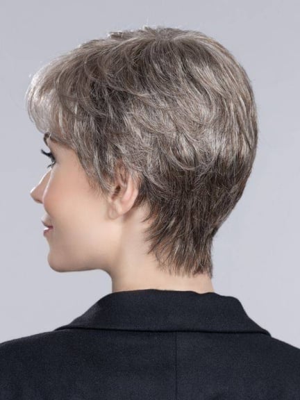 Light Mono Perücke mit dunklen Wurzeln und dezentem Balayage Look