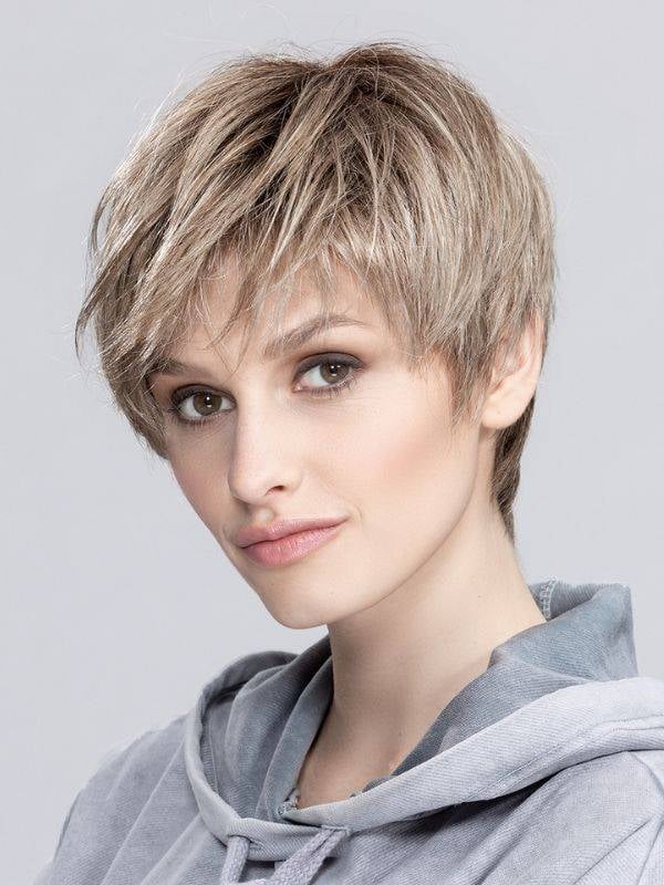 Damen-Perücke Ellen Wille Seven Mono Part: eleganter Kurzhaarschnitt aus Premium-Kunstfasern, natürliches Ergebnis und komfortab