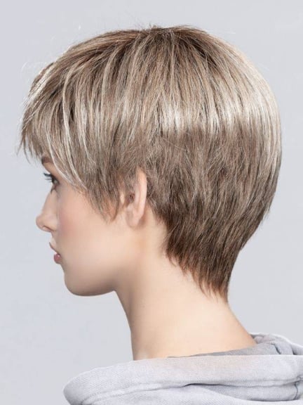Seven Mono Part Perücke mit rooted dunklen Wurzeln und mix Balayage