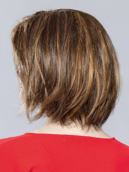 Smoke Mono Part Perücke in Quadratform mit Kinotüll und dezenten Balayage Strähnen