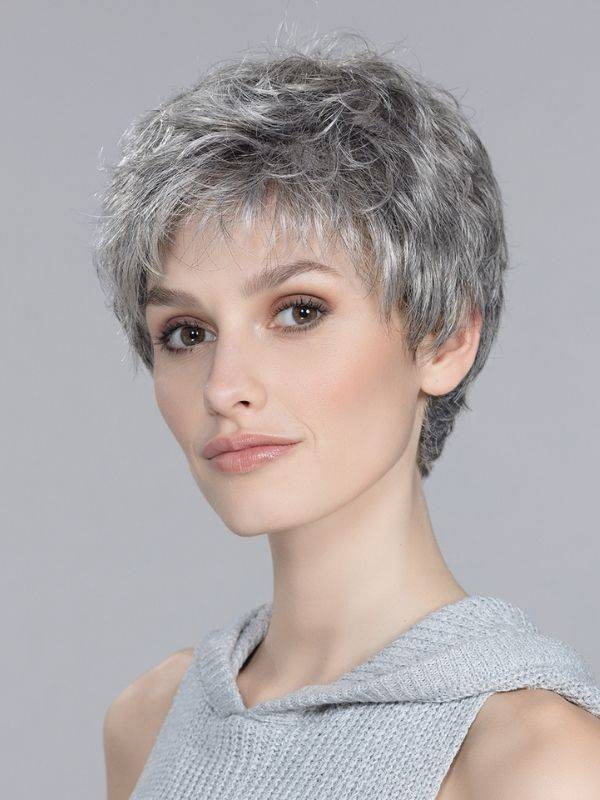 Perücke Ellen Wille Foxy Mono: klassischer Kurzhaarschnitt, extra-langer unsichtbarer Fronttüll für einen natürlichen und dezent