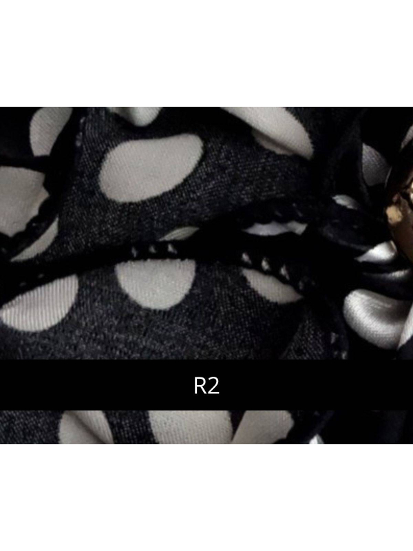 Foulard Romance MMParis zum Knoten auf einem Turban: lange Enden, Volumen und Stil, allein oder als Accessoire zu tragen.