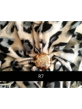 Foulard Romance MMParis zum Knoten auf einem Turban: lange Enden, Volumen und Stil, allein oder als Accessoire zu tragen.