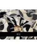 Foulard Romance MMParis zum Knoten auf einem Turban: lange Enden, Volumen und Stil, allein oder als Accessoire zu tragen.
