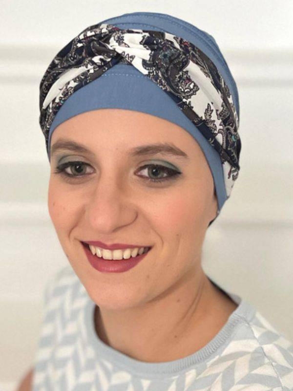 Stirnband Jane MM Paris mit trendigen Mustern, Einheitsgröße, ideal um eine einfarbige Mütze wie den Turban Lola aufzuwerten