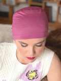Turban Roméo MMParis aus Rayon: einfache Mütze, sehr leicht und weich, mit einem Tuch zu kombinieren, ideal für Tag und Nacht