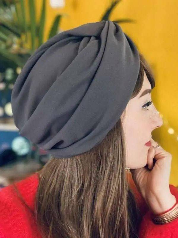 Bonnet Cross — nahtloser Turban, elegante Farben, Einheitsgröße 52–58. Probieren Sie ihn aus!