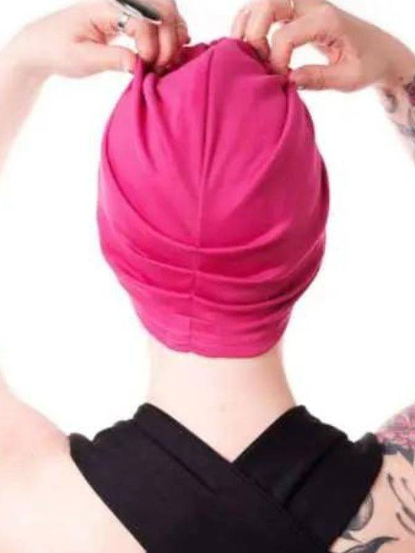 Mütze Baby Doll Les Franjynes aus geprägter Baumwolle, thermoregulierende Innenfütterung OEKO-TEX und UV-Schutz SPF40+