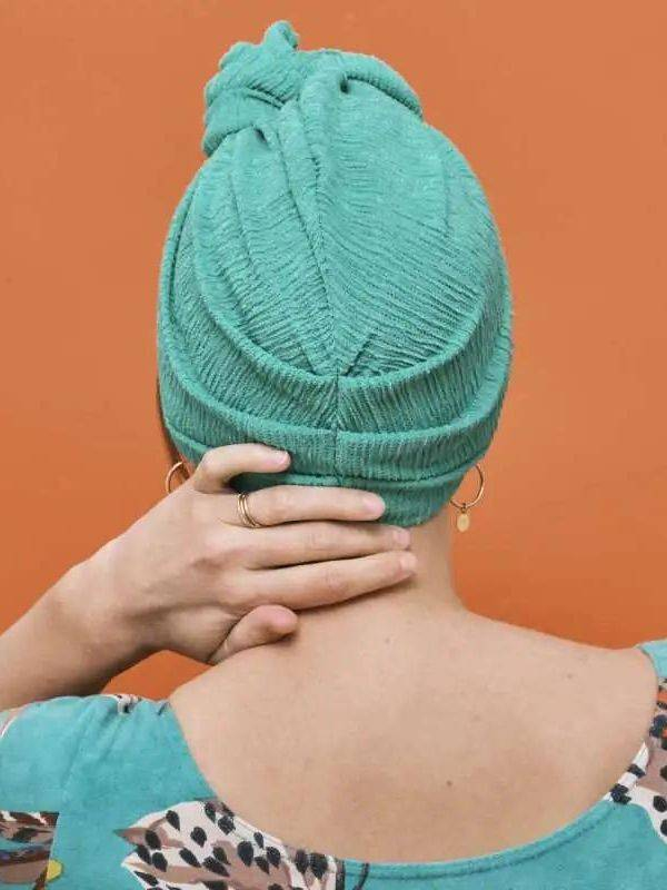 Mütze Baby Doll Les Franjynes aus geprägter Baumwolle, thermoregulierende Innenfütterung OEKO-TEX und UV-Schutz SPF40+