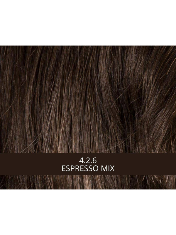 Perücke Change: abgestufter mittellanges Carré mit geradem Pony, Kunstfaser, natürlicher Catwalk-Look und einfach zu stylen.