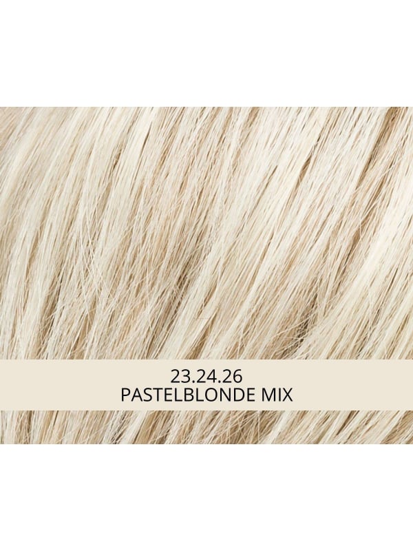 Perücke Tool kurzer Schnitt: gerade Pony, ausgefranste Strähnen an den Seiten, gesträhnter Effekt für einen modernen und natürli
