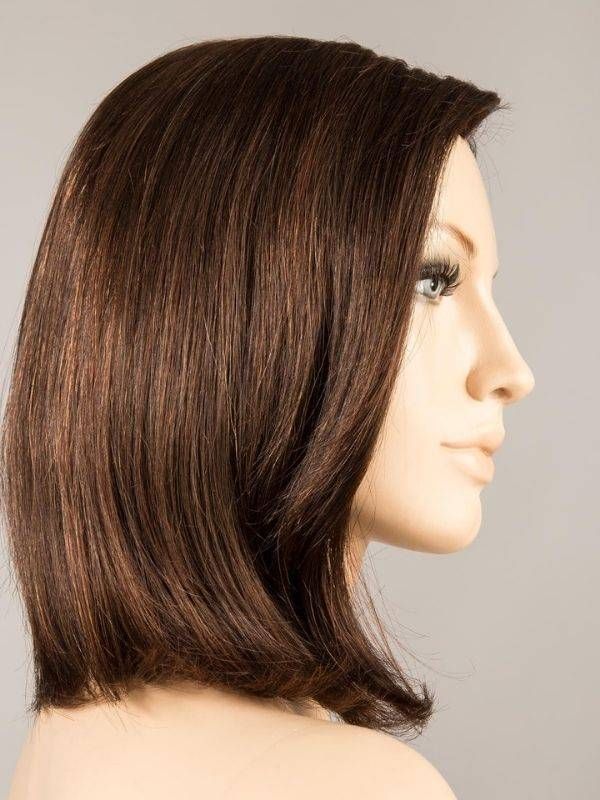 Perücke Yara Mono Ellen Wille: mittellanges Quadrat aus natürlichem Remy-Haar, Monofilament-Basis und unsichtbarer Umrandung für