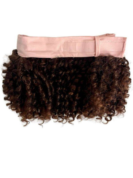 Haarkrone Curly Les Franjynes — verstellbares Bio-Baumwoll-Stirnband 47-64 cm