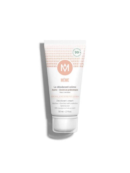 Deocreme MÊME 50ml: Präbiotika, Zink und Mineralpuder für empfindliche Haut, geruchshemmend 8–12 Std.
