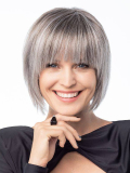 Perücke Magic Date Gisela Mayer: mittellanger Bob-Schnitt, gerade Pony, Thermo-Kunstfaser 160°C, natürlicher und dezenter Effekt